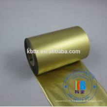 Transfert thermique de résine de cire doré compatible avec l’imprimante à ruban zébrée